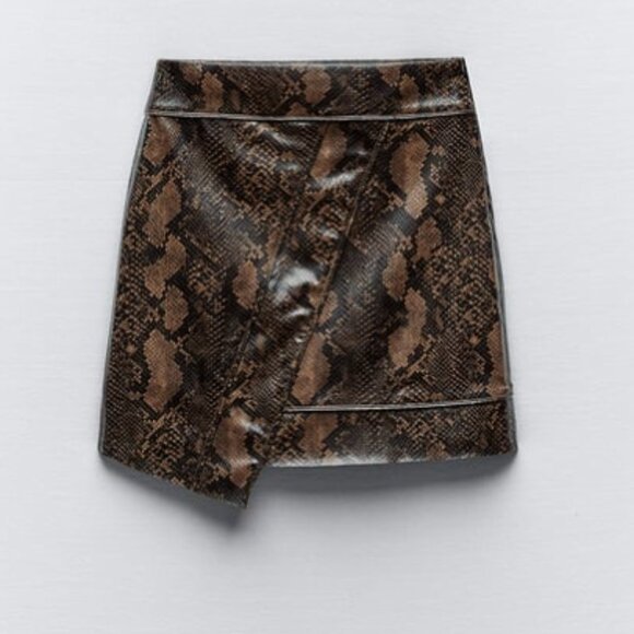 Zara Snakeprint Skirt - Picture 1 of 2